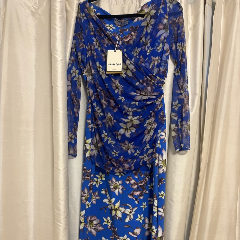 Chiara Boni La Petite Robe. Shana Illusion dress. U.S. 10. IT46. NWT